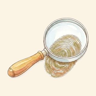 Univers détective : enquête, indices, loupe